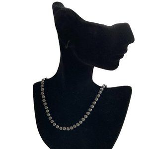 Silpada rare Hematite beaded necklace